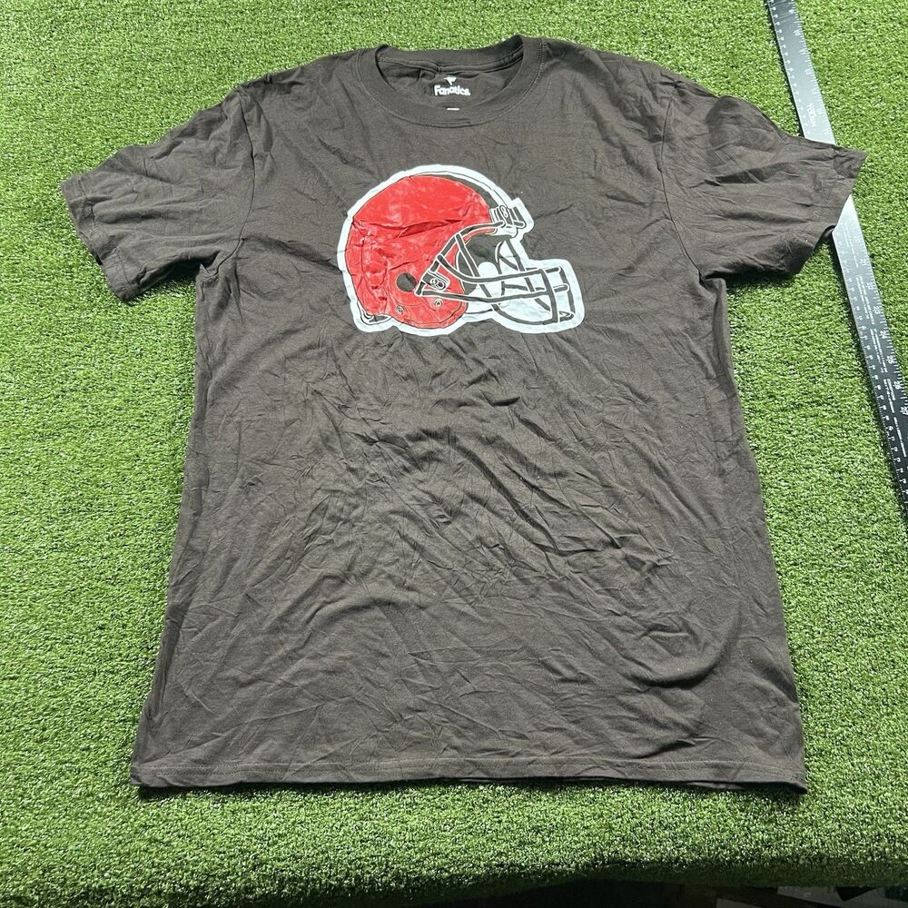 Fanatics Cleveland Browns Mens Graphic T-Shirt L Helmet Fanatics NWOT